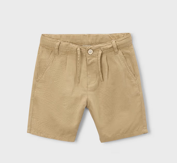 Mayoral mayoral tan linen shorts
