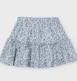 Mayoral mayoral blue floral skirt