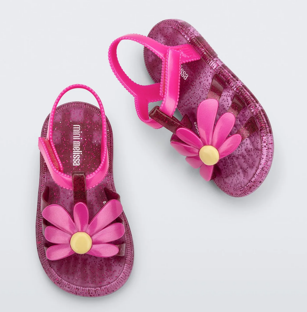 mini melissa mini melissa hip bloom sandal