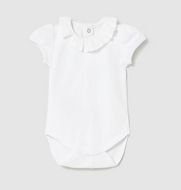 mayoral newborn mayoral white collared onesie