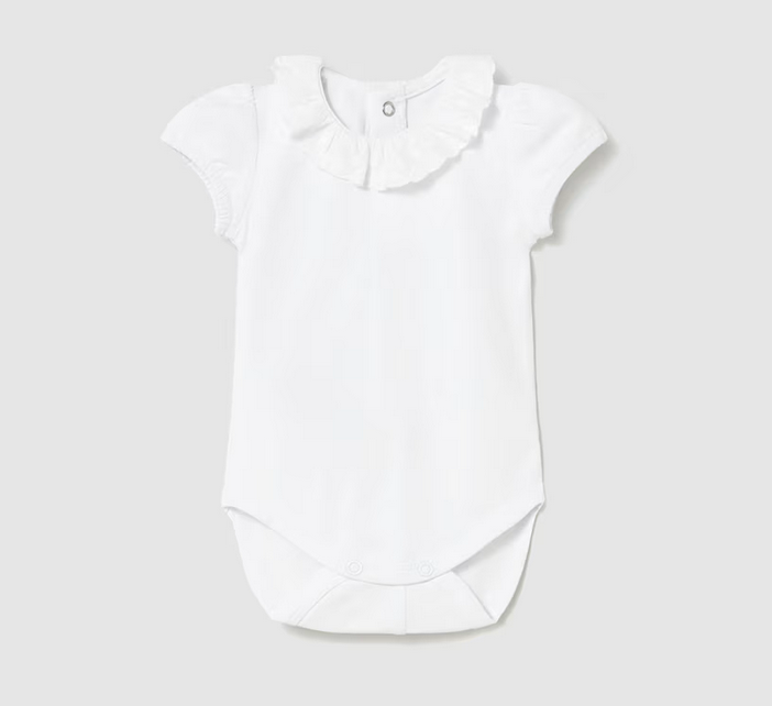 mayoral newborn mayoral white collared onesie