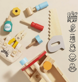 le toy van wooden tool box + tools