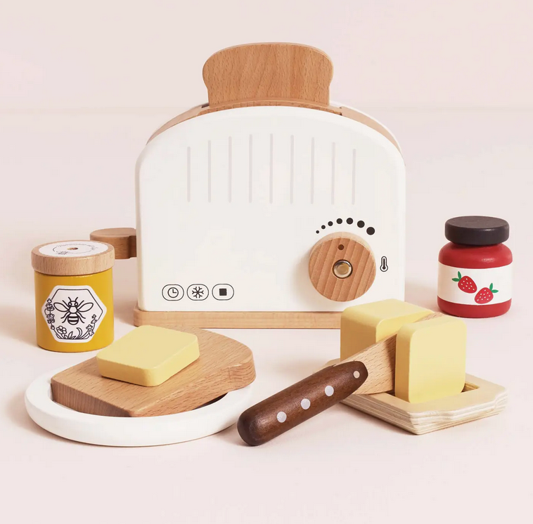 le toy van le toy van wooden toaster + breakfast set