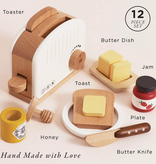 le toy van le toy van wooden toaster + breakfast set