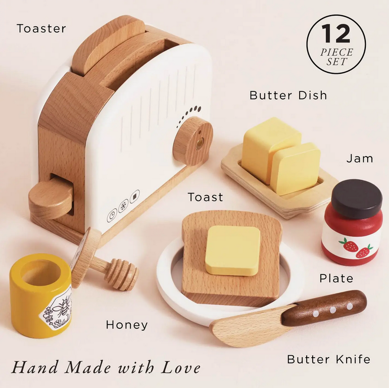 le toy van le toy van wooden toaster + breakfast set