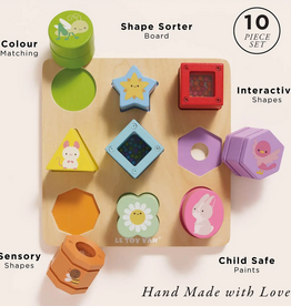 le toy van rainbow sensory shape sorter