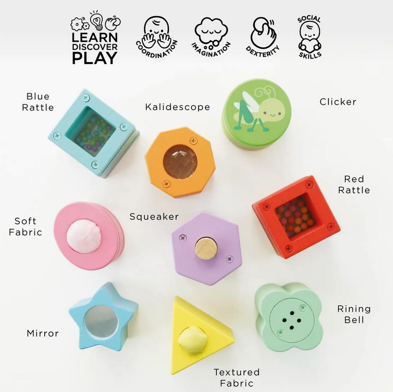 le toy van rainbow sensory shape sorter