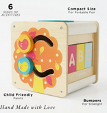 le toy van wooden activity cube