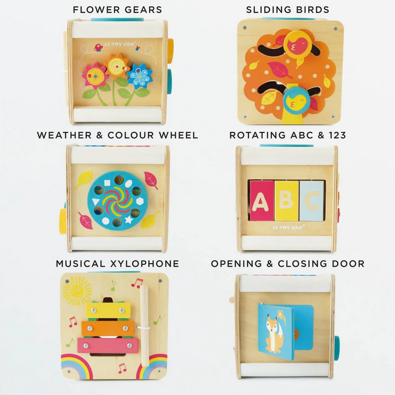 le toy van le toy van wooden activity cube