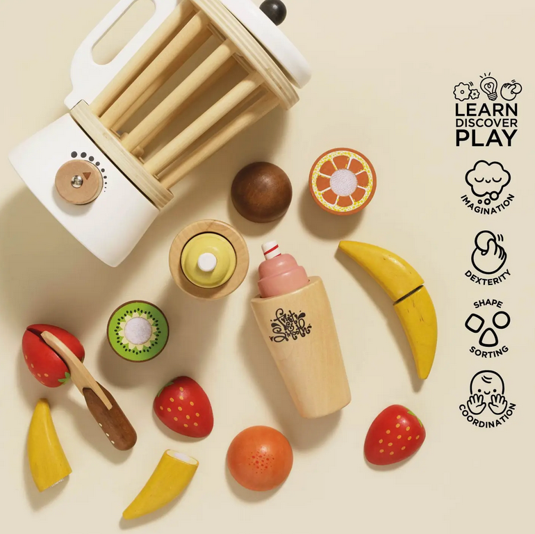 le toy van fruit + smoothie blender set