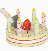 le toy van le toy van wooden birthday cake + candles