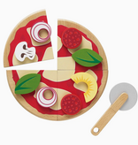 le toy van wooden pizza + toppings