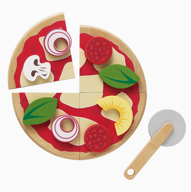 le toy van le toy van wooden pizza + toppings