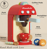 le toy van le toy van wooden coffee machine + pods