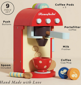 le toy van le toy van wooden coffee machine + pods