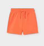 Mayoral mayoral orange french terry shorts