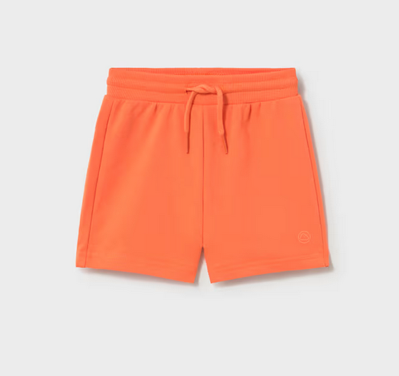 Mayoral mayoral orange french terry shorts