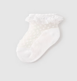 Mayoral mayoral sheer white ruffle socks