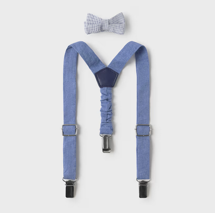 Mayoral mayoral suspenders & bowtie set
