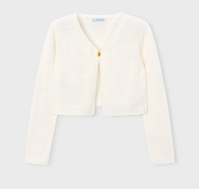 Mayoral mayoral cozy ivory cardigan