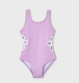 Mayoral mayoral lilac flower swimsuit