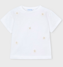 Mayoral mayoral white floral tee