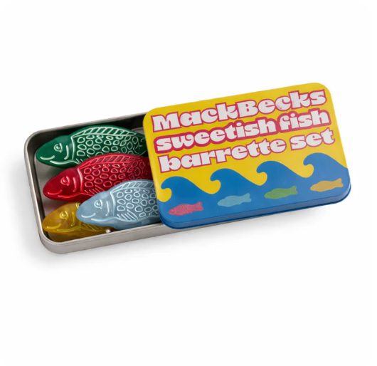 mackbecks mackbecks sweetish fish barrette set (4)