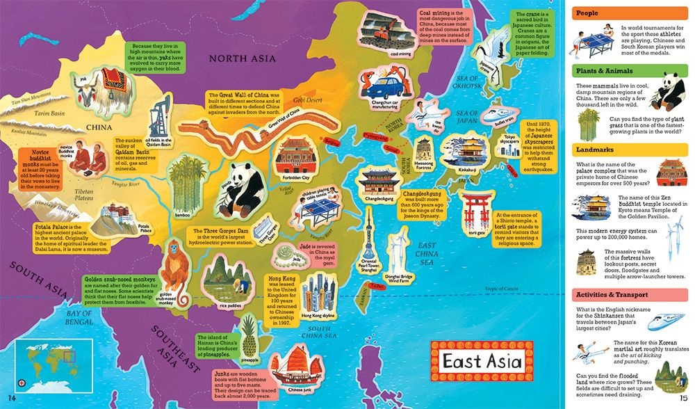 barefoot books World Atlas - sticker book