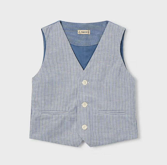 Mayoral mayoral striped linen vest