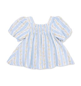 angel dear angel dear floral stripe dress