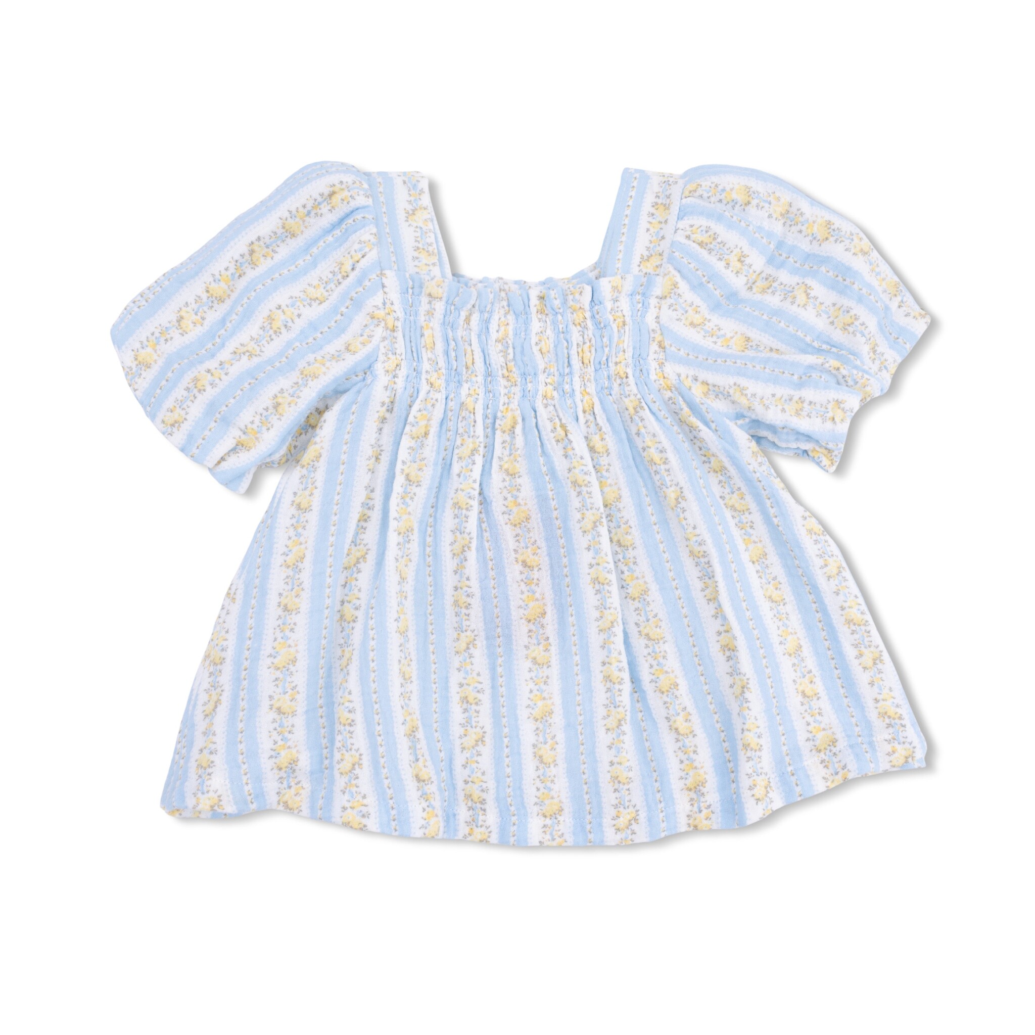 angel dear angel dear floral stripe dress