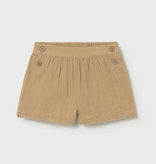 Mayoral mayoral button front caramel shorts