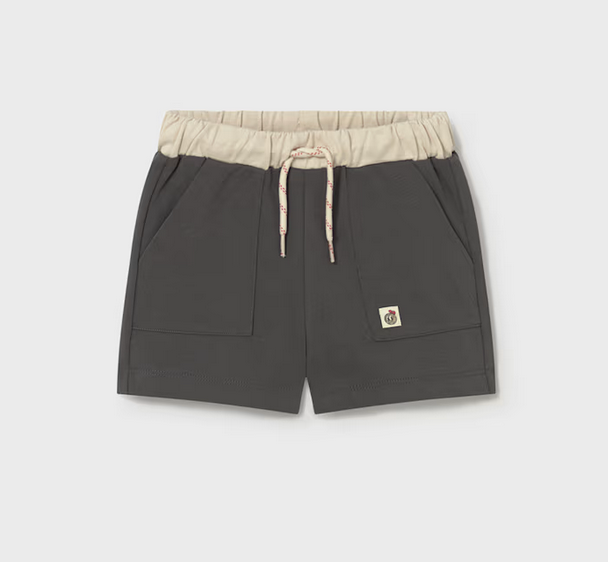 Mayoral mayoral coal drawstring shorts