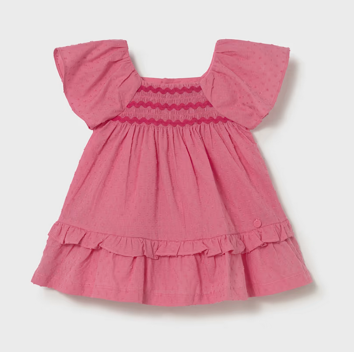 Mayoral mayoral geranium swiss dot dress