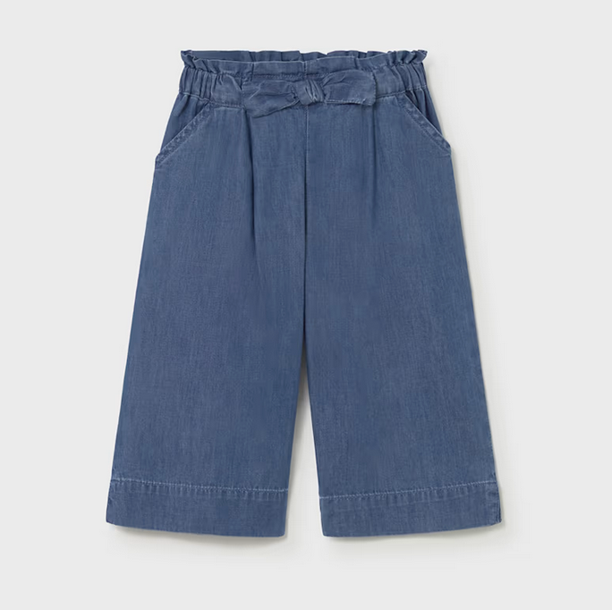 Mayoral mayoral wide legged indigo pants