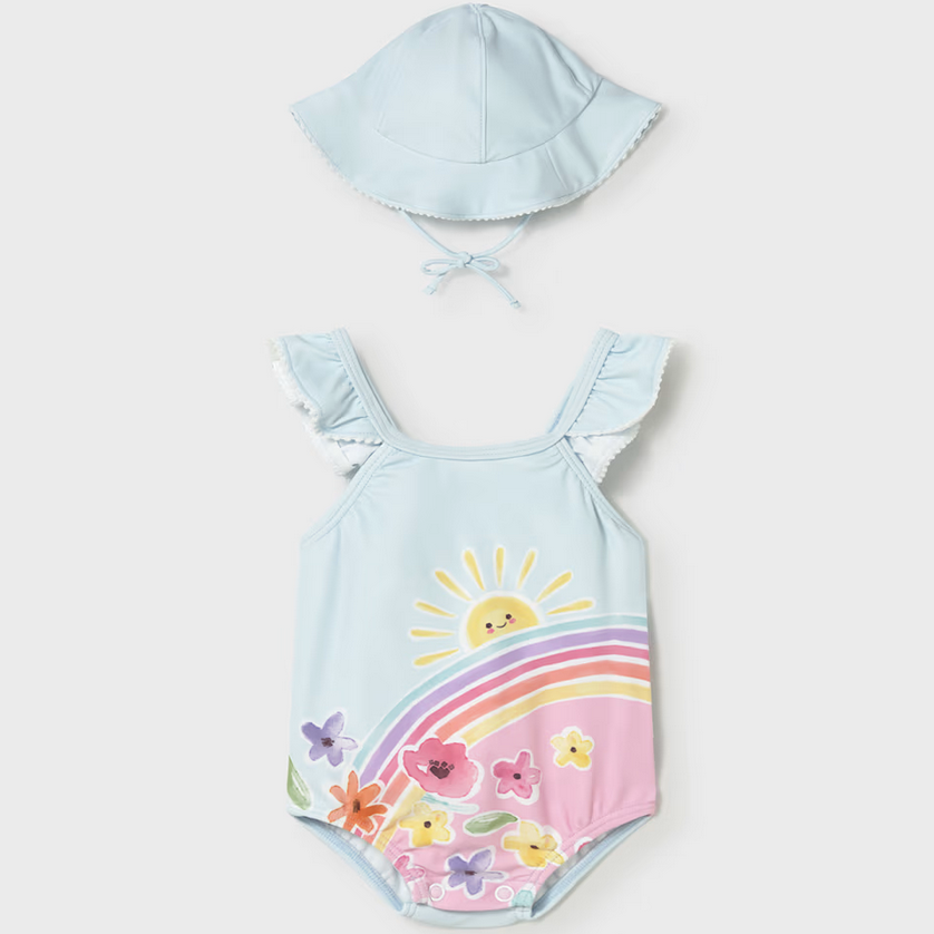 mayoral newborn mayoral hawaii swim + hat