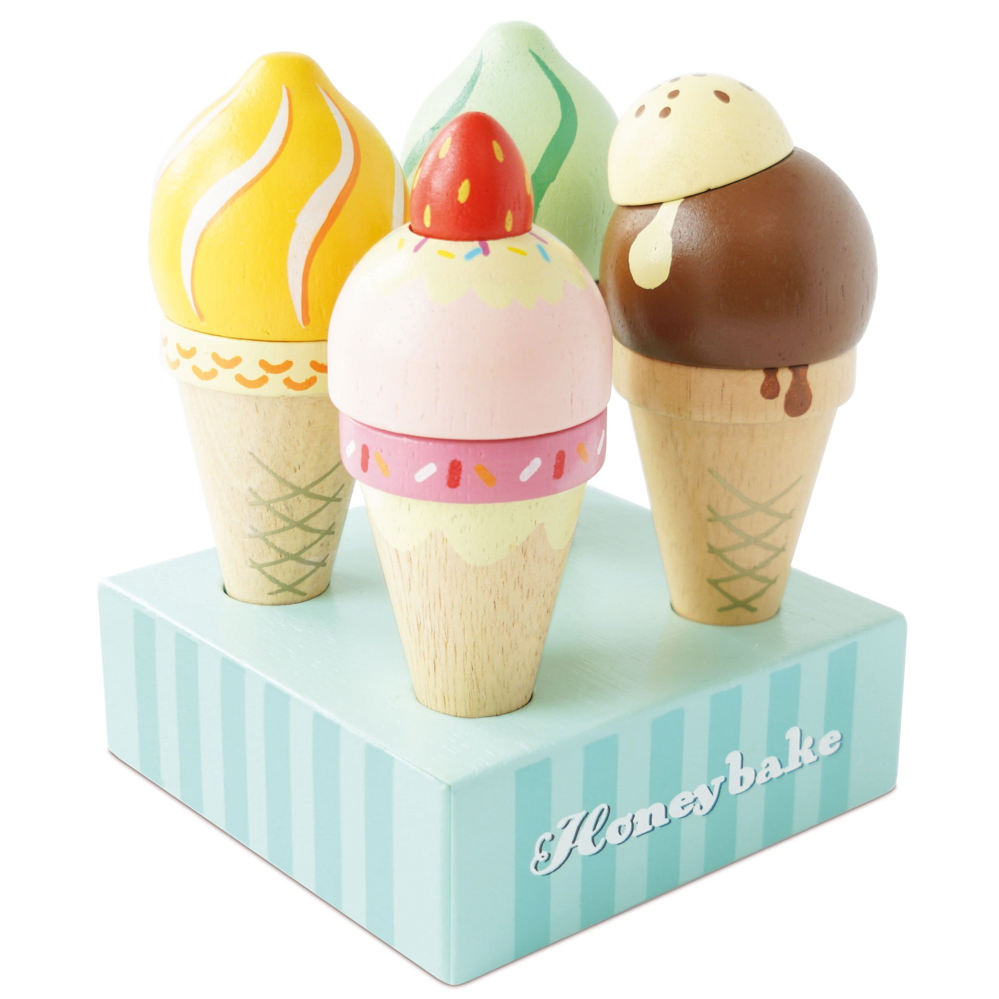 le toy van le toy van wooden ice cream cones set