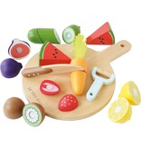 le toy van le toy van wooden cutting board + produce