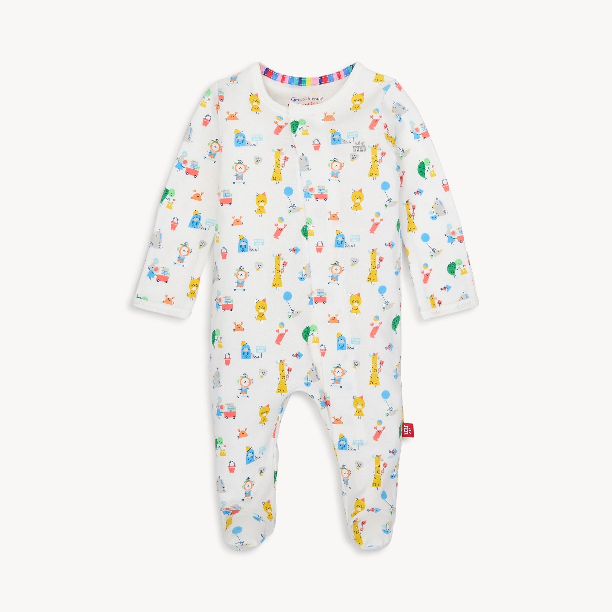 magnetic me magnetic me organic cotton footie