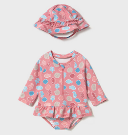 mayoral newborn mayoral dusty mauve swim set
