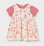 Mayoral mayoral floral dress + tee