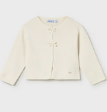 Mayoral mayoral ivory bow cardigan