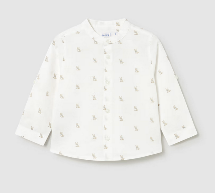 Mayoral mayoral puppy linen buttondown