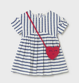 Mayoral mayoral striped dress + crossbody
