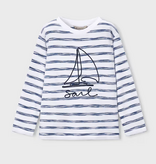 Mayoral mayoral navy striped sail tee