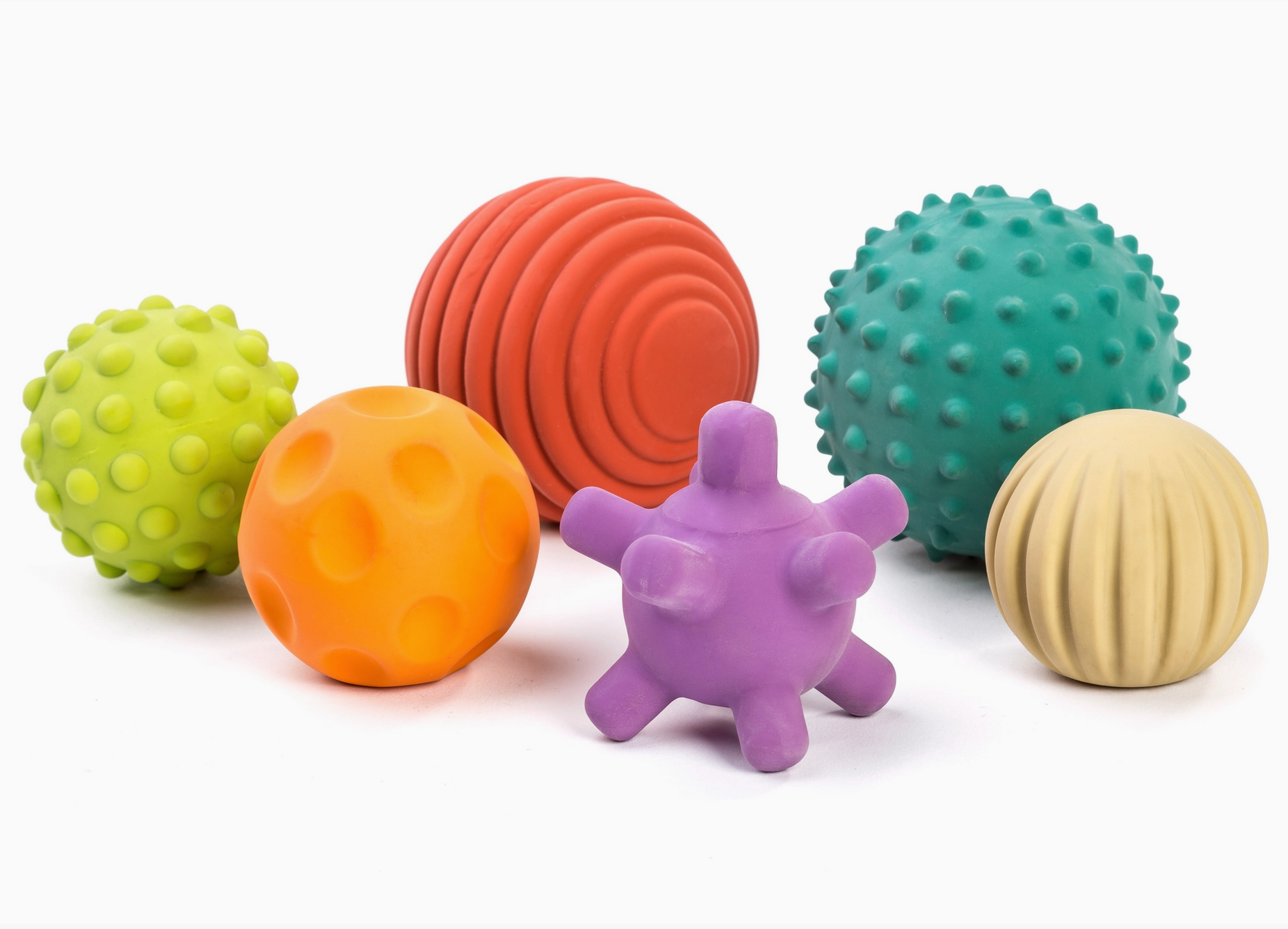 miniland natural rubber sensory balls