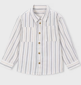 Mayoral mayoral charcoal striped buttondown