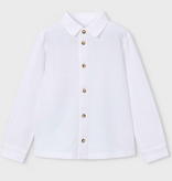 Mayoral mayoral white knit buttondown