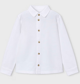 Mayoral mayoral white knit buttondown