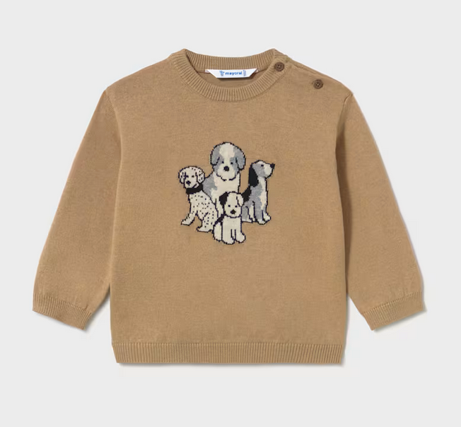 Mayoral mayoral beige dog park sweater